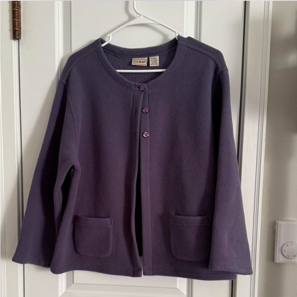 L.L. Bean Women's Deep Purple Cardigan